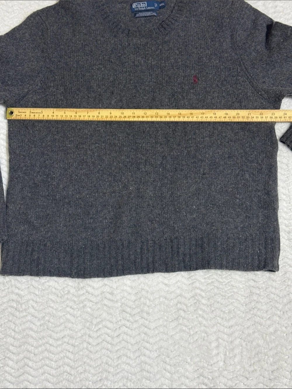 VTG Polo Ralph Lauren Sweater Crewneck Size XXL Mens Merino Wool Rabbit Hair